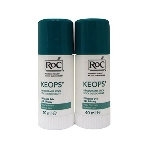 Roc Keops Deodorant Stick Soft Sweating 2x40ml