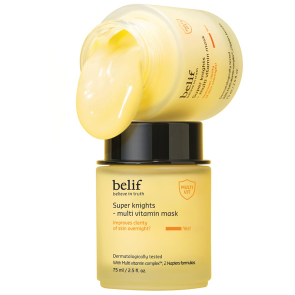 Belif Vitamin C Overnight Butter Mask aaSa Hydrating & Rejuvenating Sleeping Mask With Multi Vitamin Complex For Plumping Dull Skin & Refining Uneven Texture Korean Skincare 2.5 Fl.Oz