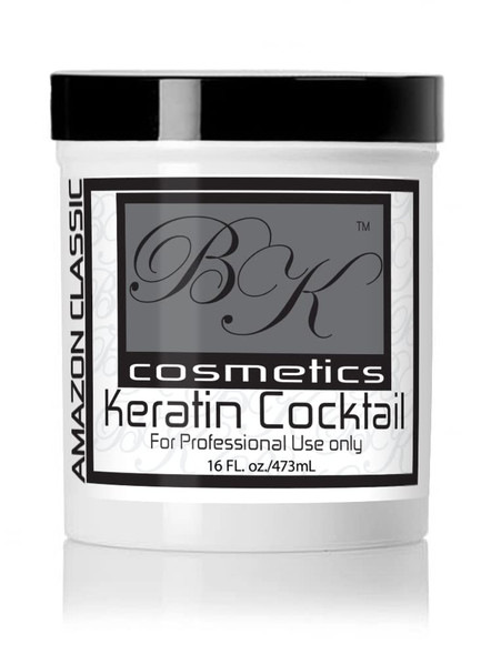 Bk Cosmetics Classic Keratin Cocktail Mask (16.Oz) Effective Keratin Hair Relaxer Made In Usa Anti Frizz Hair Mask Smoothing Moisturizing Nourisher