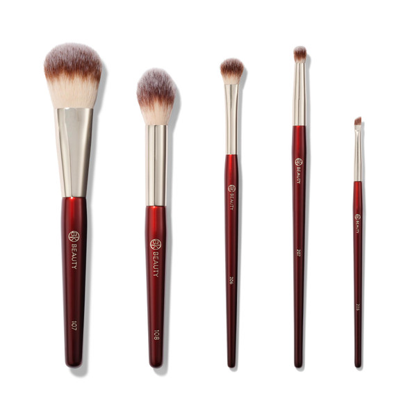 Bk Beauty Precision Brush Collection 5 Face & Eye Makeup Brushes