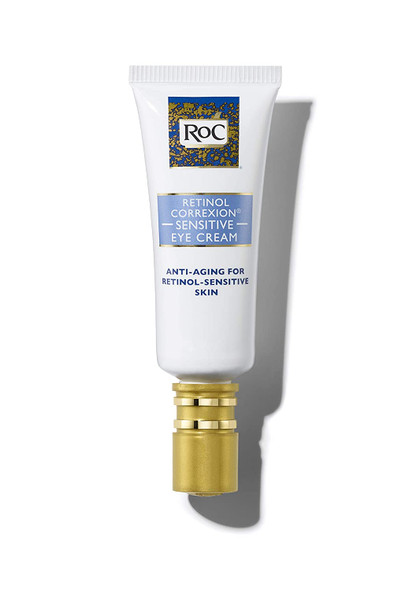 RoC Retinol Correxion Anti-Aging Eye Cream for Sensitive Skin, Anti-Wrinkle Treatment with Milder Retinol Formula, 0.5 Ounce