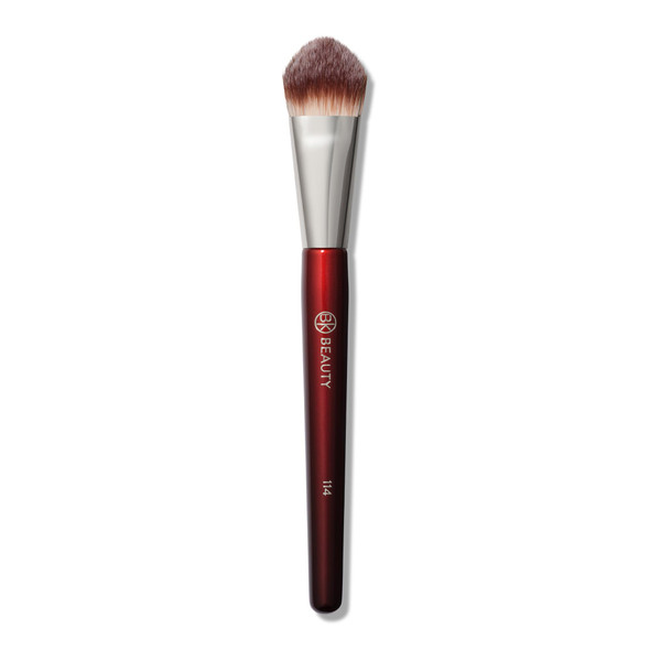 Bk Beauty 114 DualSided Concealer Brush aaSa Precision Concealer & Powder Makeup Brush For UnderEyes Blemishes And TouchUps Soft Vegan Bristles