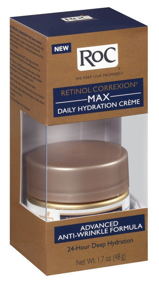 RoC Max Anti-Wrinkle Daily Hydration Creme, 1.7 oz (Pack of 2)