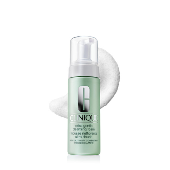 Clinique 3Step Extra Gentle Mild Cleansing Foam Face Cleanser For Dry + Sensitive Skin NonIrritating Cleansing + Comforting 4.2 Fl Oz