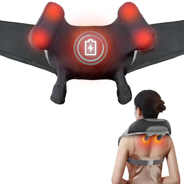 Cili Cordless Neck Massager With Heat 4D Shiatsu Shoulder Back Deep Tissue Neck Back Massager Pillow Wider Massage Head & More Heating Area