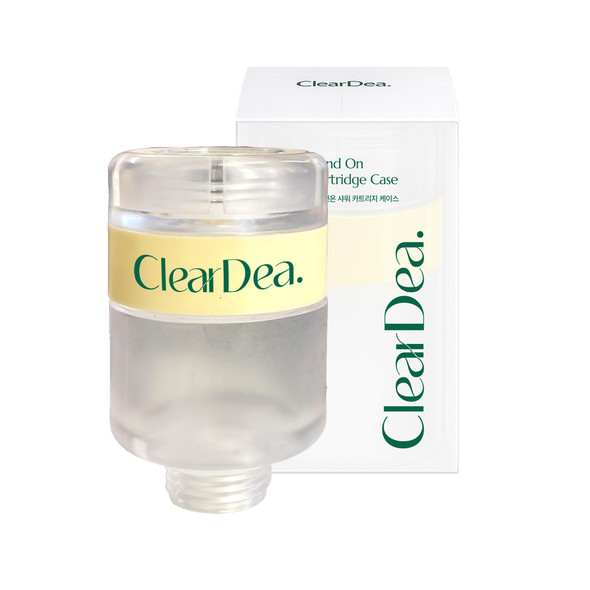 Cleardea Glow On And On Pdrn & Vitamin B12 Shower Cartridge Vitamin C Infused Cartridge Easy OneTouch Installation (Case)