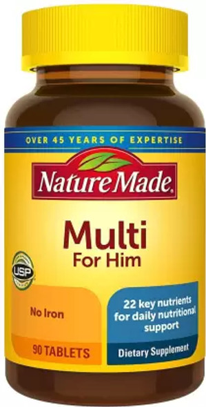 Nature Made Multi For Him Vitamin And Mineral 90 Tablets