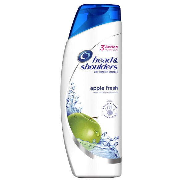 Head & Shoulders Apple Fresh Smelling Clarifying Anti-dandruff Shampoo for Itchy Scalp, Paraben-free, 500 ml, Pack of 6, Clinically-proven Deep Clean