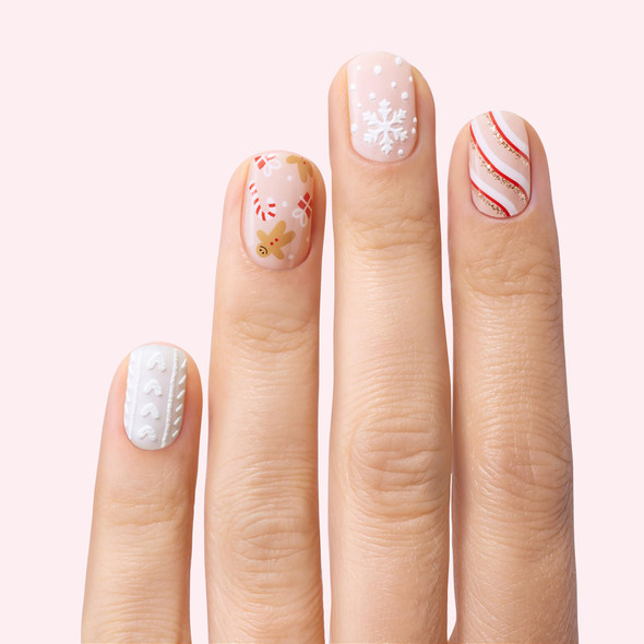 Dashing Diva Gloss Kit Ginger Me Up Uv Chip Resistant Long Lasting Gel Nail Stickers 3Piece Manicure Set Contains 46 Wraps 2 Prep Pads 1 File