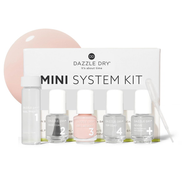 Dazzle Dry Mini Kit aaSa Not Quite Nude aaSa 4 Step System (5 Piece Kit)