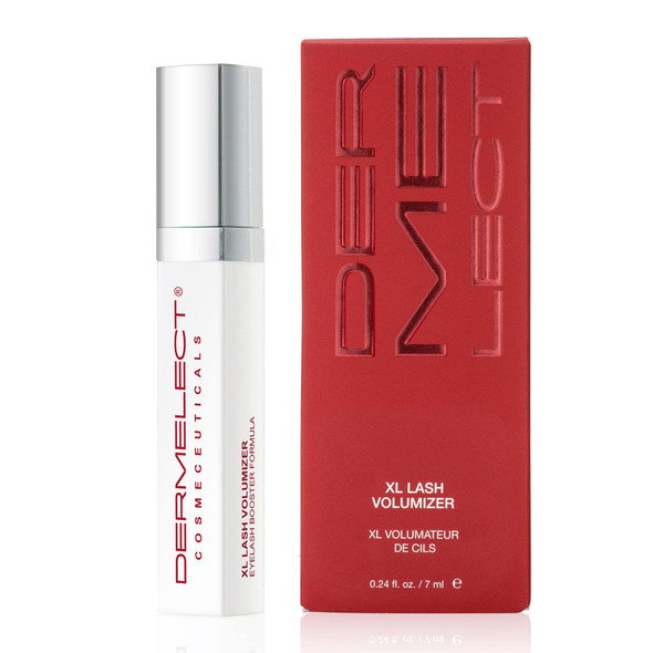 Dermelect Xl Lash Volumizer For Lashes And Brows Anti Aging Serum With Peptides Conditioning Treatment For Brittle Thin Sparse Eyelashes & Brows 0.24 Oz