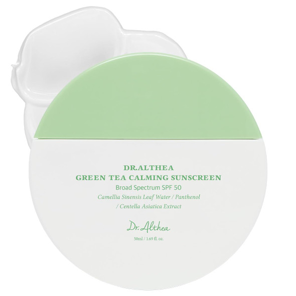Dr.Althea Green Tea Calming Sunscreen Spf 50 Korean Skin Care 1.69 Fl Oz