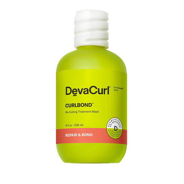 Devacurl Curlbond ReCoiling Treatment Mask Helps ReLink Broken Bonds Improves Strength Protects From Future Damage All Curl Types