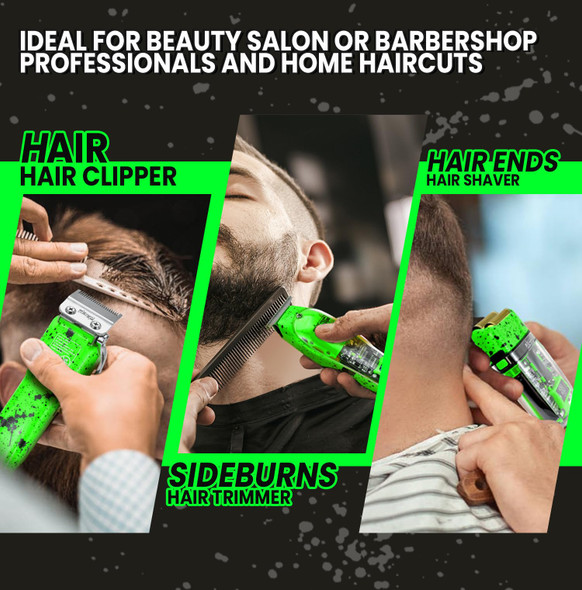 Dsp 3In1 Hair Clipper Trimmer Shaver Kit For Men Travel Case Cordless