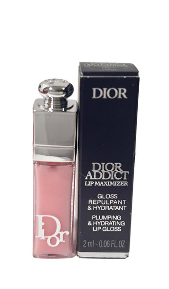 Dior Addict Lip Maximizer Lip Plumping Gloss # 001 Pink (Mini/Small/Sample Size/Travel Size) / (Note This Is Very Small) 0106 2 Ml 0.06 Fl Oz