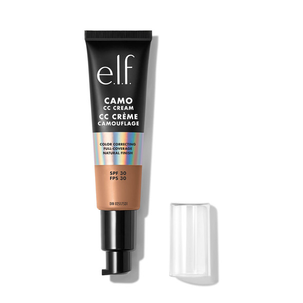 E.L.F. Camo Cc Cream Spf 30 ColorCorrecting MediumToFull Coverage Face Foundation Delivers An Airbrushed Finish Vegan & CrueltyFree Medium 375 N