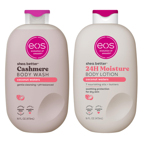 Eos Shea Better Body Lotion+ Body Wash Coconut Waters