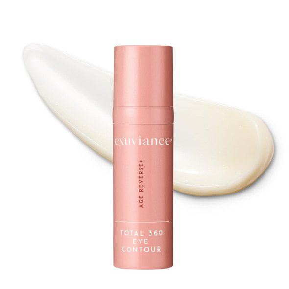 Exuviance Age Reverse+ Total 360 Eye Contour AntiAging Eye Cream Brightens Dark Circles Firms And Tightens Fine Lines And Wrinkles With Caffeine Hyaluronic Acid And Peptides 15G