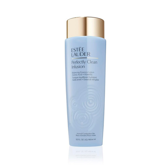 EsteE Lauder Perfectly Clean Infusion Balancing Skin Essence Face Lotion Toner With Amino Acid + Waterlily 13.5 Fl Oz