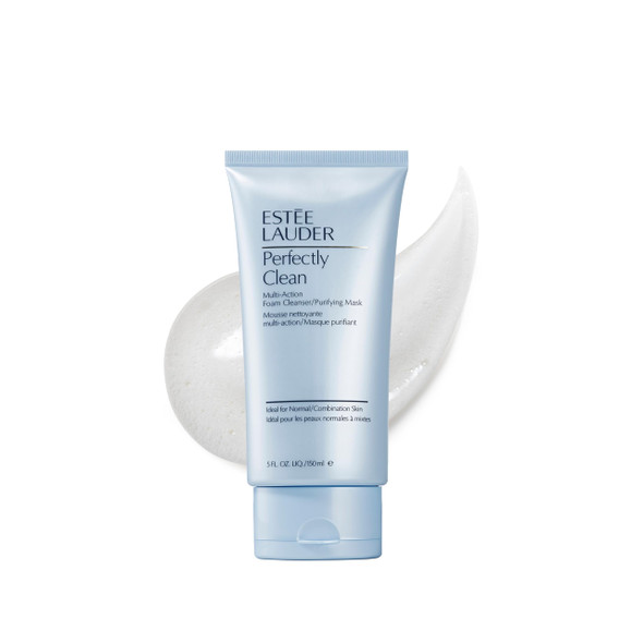 EsteE Lauder Perfectly Clean MultiAction Foaming Face Wash Cleanser/Purifying Face Mask Daily Facial Cleanser 5.0 Fl Oz