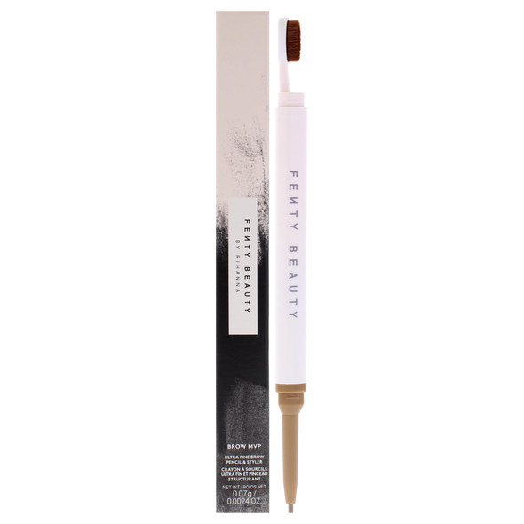 Fenty Beauty Brow Mvp Ultra Fine Brow Pencil And Styler Medium Blonde For Women 0.002 Oz Eyebrow Pencil