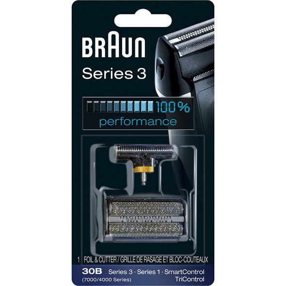 Braun Series 3 Old Generation Electric Shaver Replacement Head - 30B - Compatible with Electric Razors SmartControl, TriControl, 340, 330, 320, 310, 300