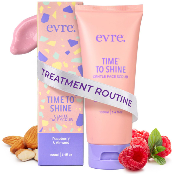 Evre Time To Shine Raspberry & Almond Teen Face Scrub
