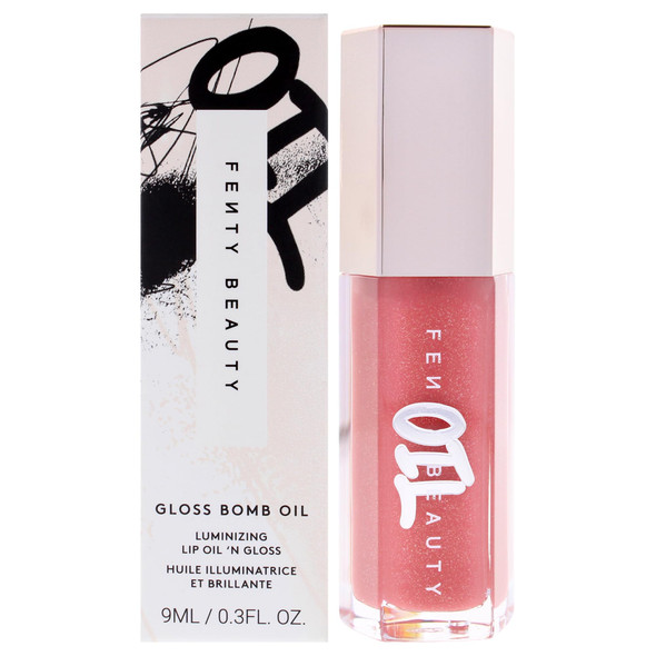 Fenty Beauty Gloss Bomb Luminizing Lip Oil N Gloss 01 Fussy For Women 0.3 Oz Lip Gloss
