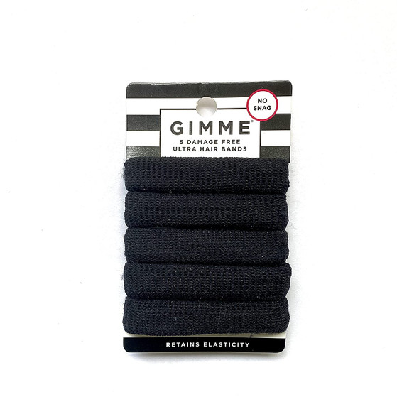 Gimme Black Thick Hair Elastics 5Ct