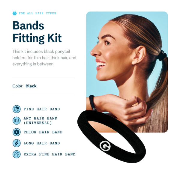 Gimme Beauty Ties Fitting Kit Black 5 Count