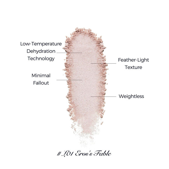 Flower Knows Little Angel Embossed HighlighterRosy Pearl Highlighter PowderDreamy Pink ShimmerLongLasting Soft Ethereal GlowFeatherLightSoft Sculpting Velvet Finish(L01 ErosS Fable)