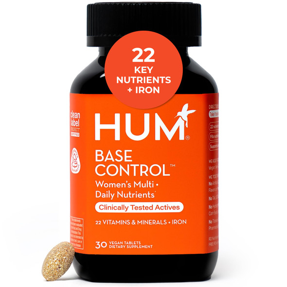 Hum Base Control WomenS Multivitamin 22 Vitamins & Minerals 30 Count