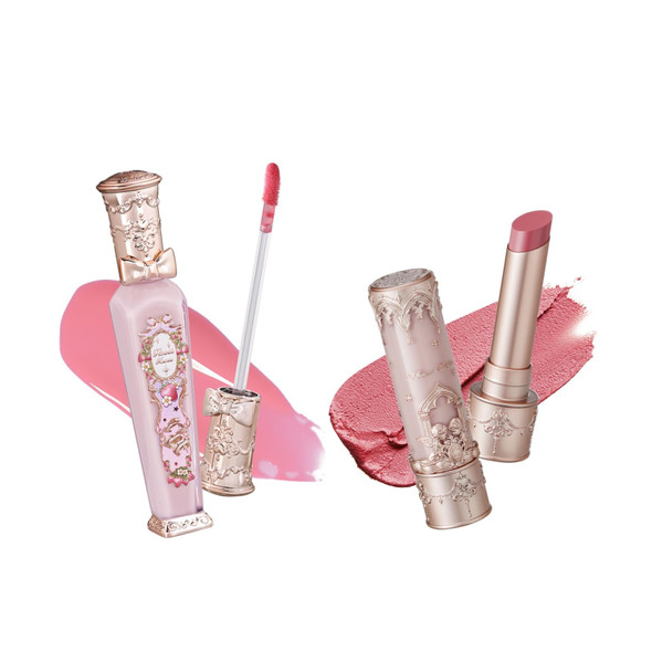 Flower Knows Violet Strawberry Rococo Glowy Lip Gloss G01 Little Angel Matte Lipstick C05