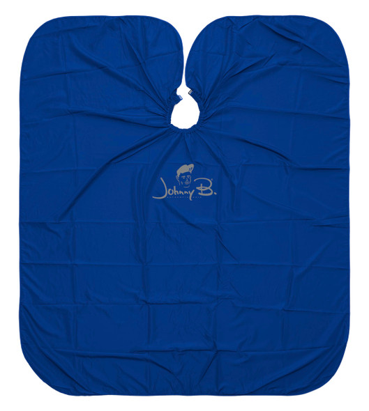Johnny B. Professional Hair Cutting Cape 100% Polyester Navy Blue