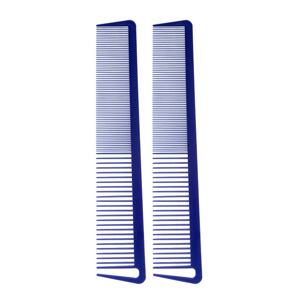 Johnny B. Professional Carbon Texturizing Hair Comb Blue 2 Pcs
