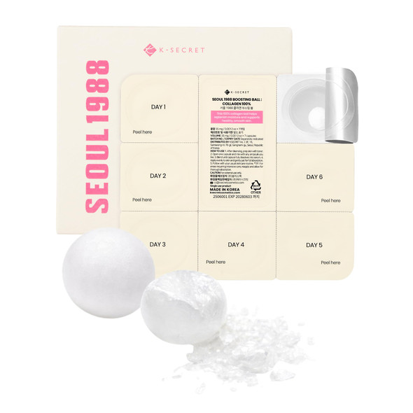 KSecret Seoul1988 Boosting Ball 100% Hydrolyzed Collagen 7 Capsules