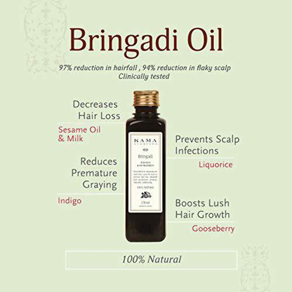 Kama Ayurveda Bringaras Tailam Oil 200Ml