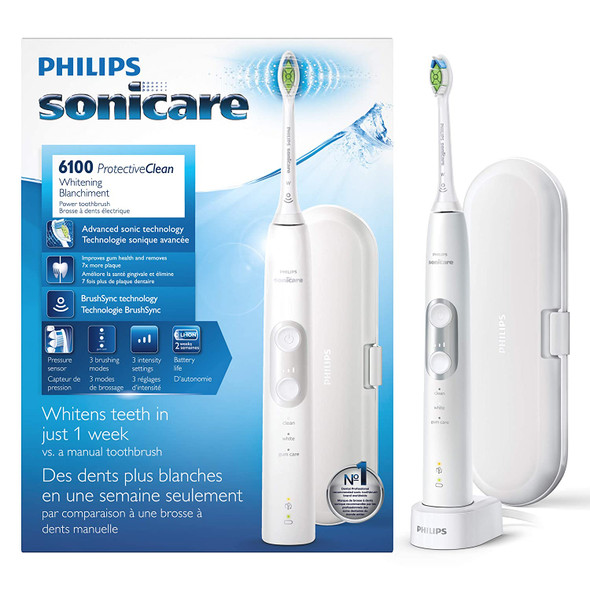 Philips Sonicare Protective Clean 6100 Electric Tooth Brush, Hx6877/21, 1 Pound