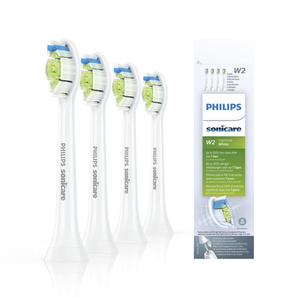 Philips DiamondClean Optimal Clean White Replacement Heads - 4 Pack