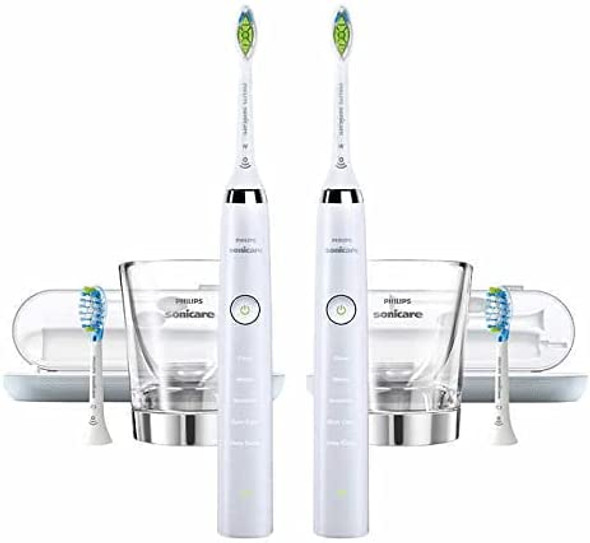 Philips Sonicare DiamondClean Connected Rechargeable Toothbrush, 2-pack white