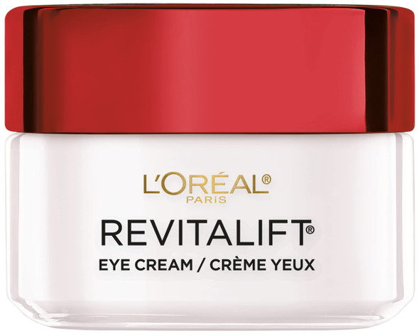 LOreal Paris Skincare Revitalift AntiWrinkle And Firming Eye Cream With Pro Retinol Treatment To Reduce Dark Circles Fragrance 0.5 Oz.