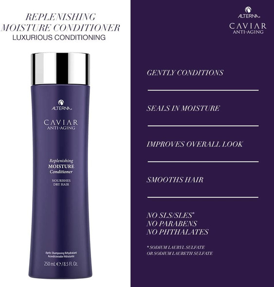 Alterna Caviar AntiAging Replenishing Moisture Conditioner by for Unisex 16.5 oz Conditioner, White, 487 millilitre
