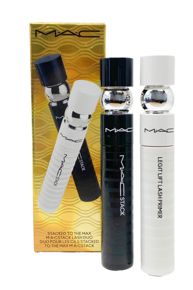 M.A.C Cosmetics Stacked To The Max M.A.Cstack Lash Duo Mascara And Legit Lift Lash Primer (.41 Fl Oz Each)