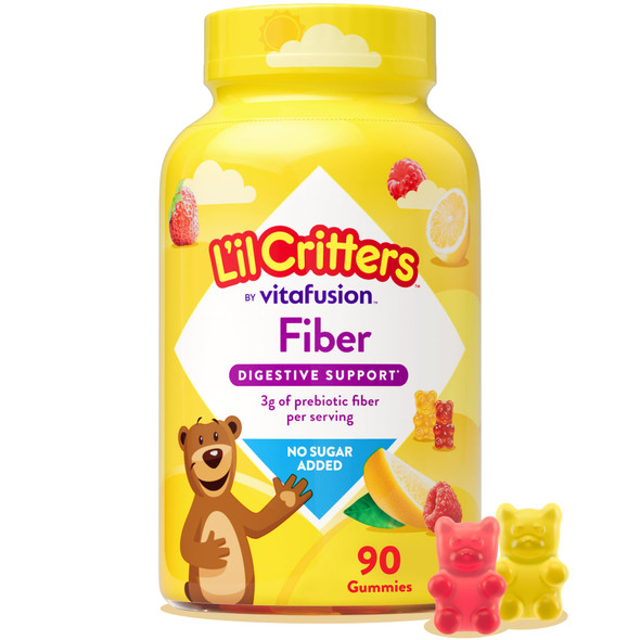 Lil Critters Kids Fiber Gummies For Digestive Support Sugar