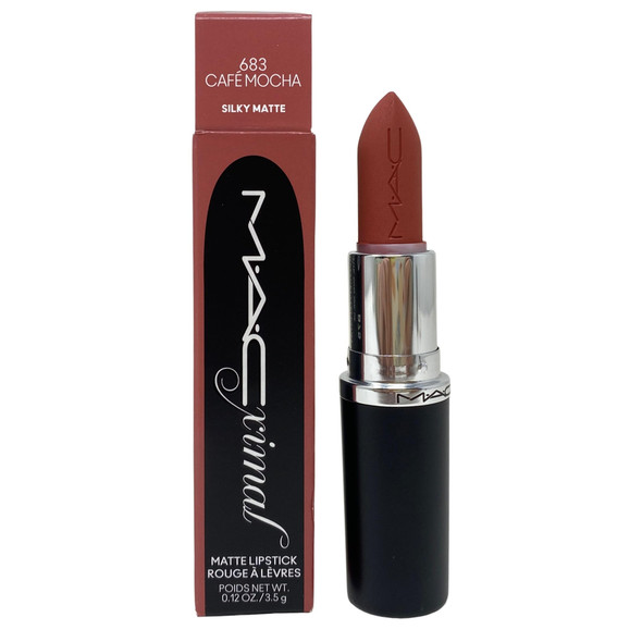 Mac Cosmetics M.A.Cximal Matte Lipstick 683 Cafe Mocha (Mauvey Pinky Nude) 0.12 Oz / 3.5G