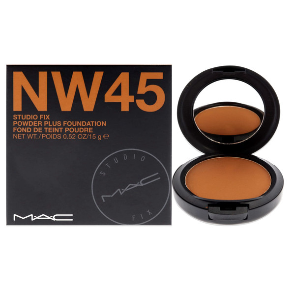 Mac Studio Fix Powder Plus Foundation Nw45 (Pack Of 1) (Macm51048) 0.52 Fl Oz