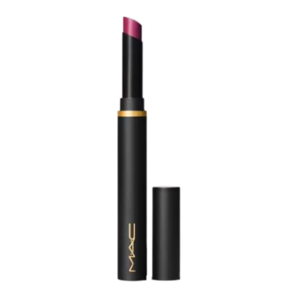Mac Powder Kiss Velvet Blur Slim Stick Lipstick 881 Wild Rebel (MidTone Plum)