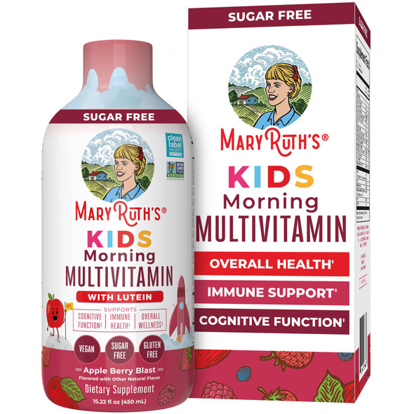 MaryruthS Kids Liquid Morning Multivitamin For Kids Sugar 15.22Oz