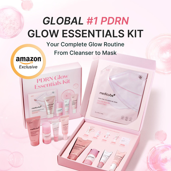 Medicube Pdrn Glow Essentials Kit Mini Skincare Travel Set 5Step Routine