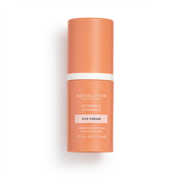 Makeup Revolution Revolution Skincare Vitamin C Brightening Eye Cream Reduce Dark Circles Illuminate & Hydrate The Under EyeVegan & Cruelty 0.5Fl.Oz/15Ml